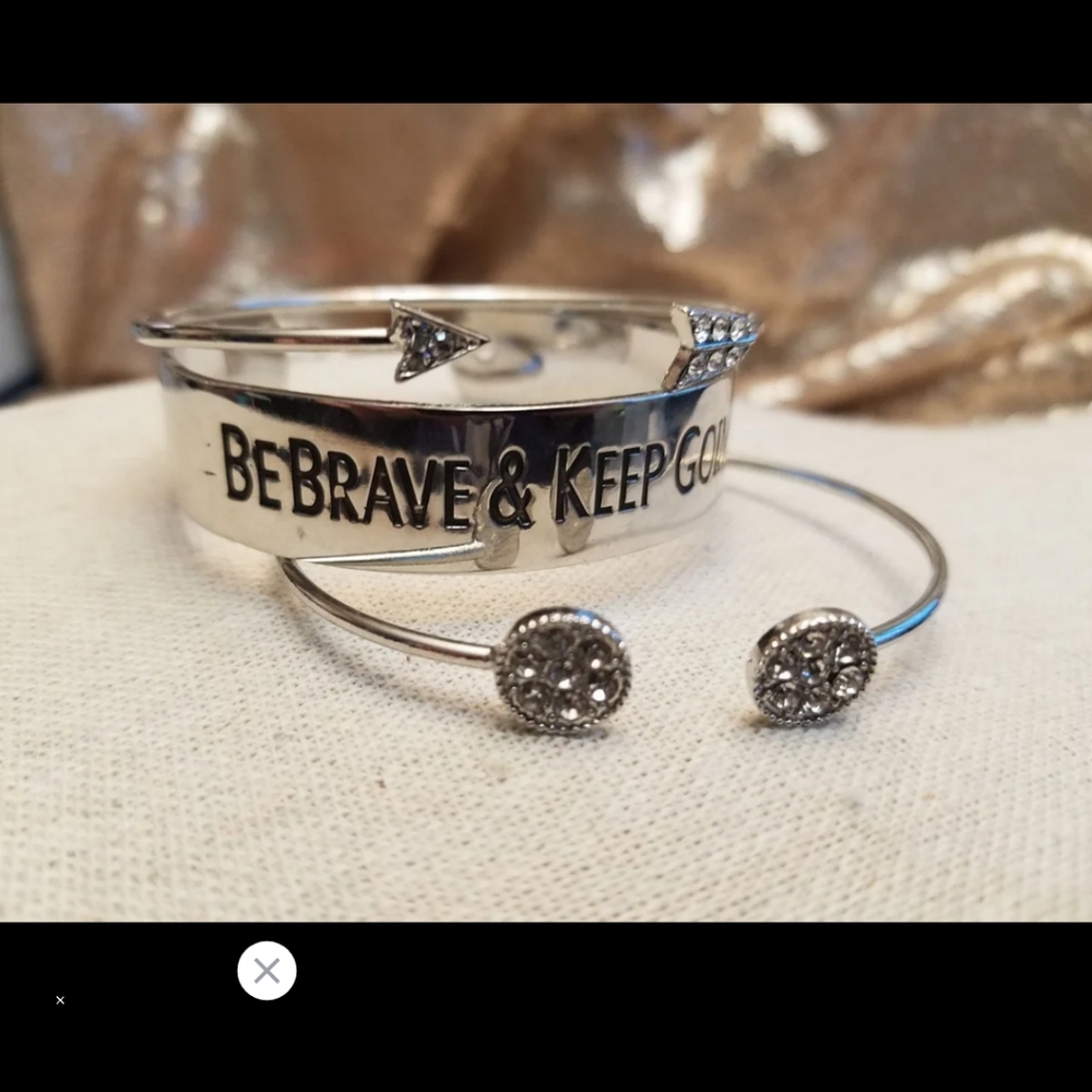 Be brave- bracelet trio